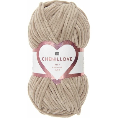 Rico Design Ženilková priadza Chenillove odtieň 011 béžová - 1 ks