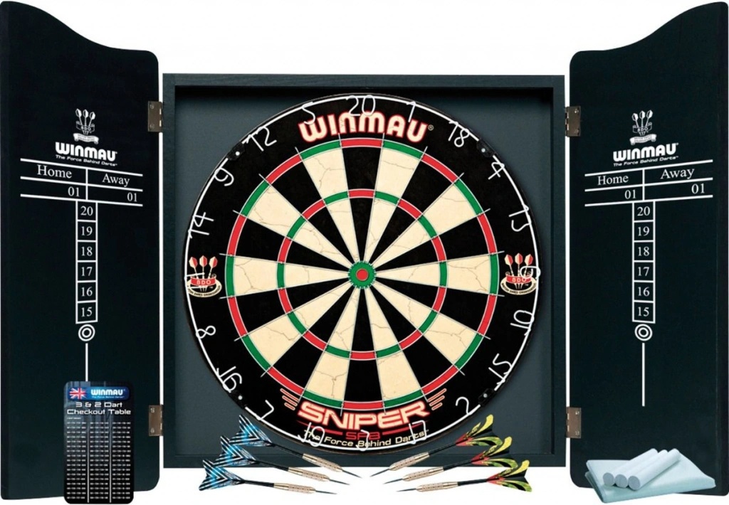 WINMAU Steve Beaton 22g Wolfraam Steeltip Darts Set met Vluchten en Schachten (Stengels WINMAU Steve Beaton 22g Wolfraam Steeltip Darts Set met Vluchten en Schachten (Stengels