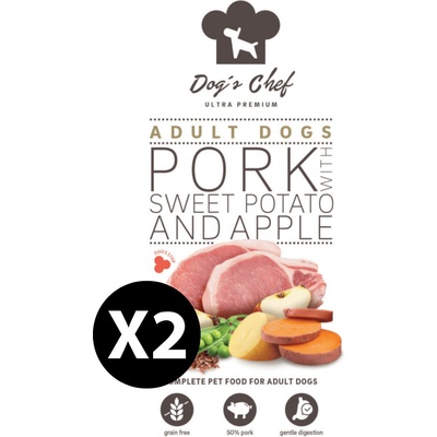 Dog's Chef Pork With Sweet Potato & Apple 2 x 12 kg
