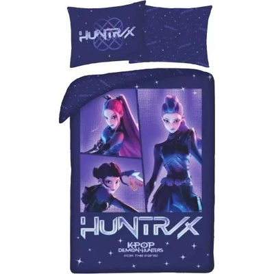 Halantex K-Pop Demon Hunters: Двулицев спален комплект - 140 x 200 cm (DSYASKBKPO)