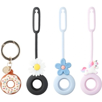 4smarts Kомплект от 4 броя силиконови ключодържатели за Apple AirTag - 4smarts Omega Silicone AirTag Case Set 4 Pieces (541495)
