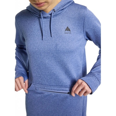 Burton Oak Long Pullover Slate Blue Heather