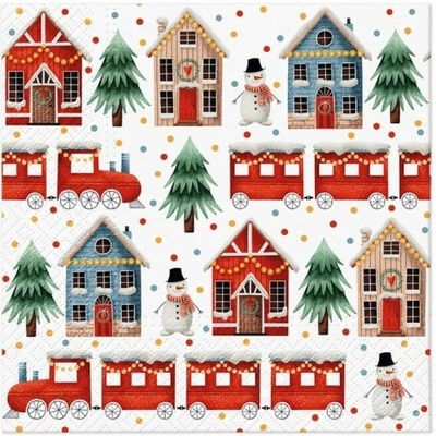 PAW SDL236600 Cozy Christmas servítky 3V vianočné 20ks 33x33cm
