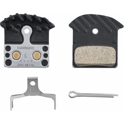 Brzdové destičky Shimano J04C-MF kov s chladičem original balení