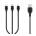 XO Кабел за зареждане и пренос на данни XO cable NB103 3in1 USB - Lightning + USB-C + microUSB 1, 0 m 2, 1A, Черен (NB103)