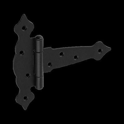 Domax závěs trojúhelníkový ozdobný ZTO125C, 125x40x160x2,5mm černý DMX89202