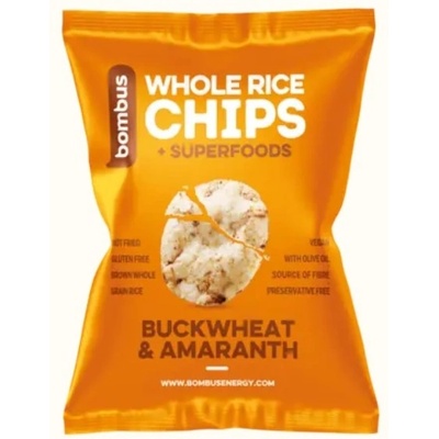 Chipsy rýžové Bombus pohanka+amarant celozrnné 60 g