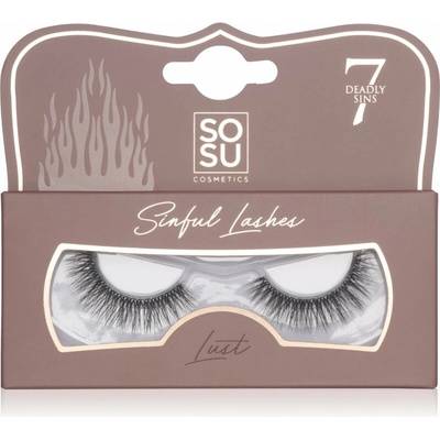 SOSU Cosmetics 7 Deadly Sins Lashes umelé mihalnice Lashes Lust 1 ks