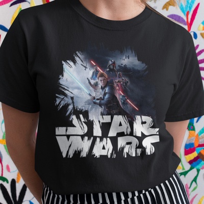 Tričko s potlačou STAR WARS Dámsky čierna