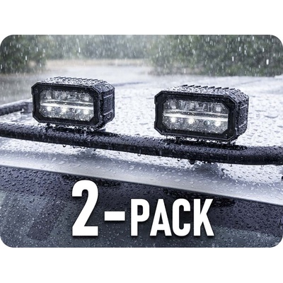 TruckLED LED pracovné svetlo + pozičné 25W+3W, 2200lm, 12V/24V/2-PACK! [L3422]