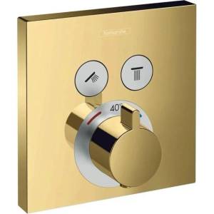 Hansgrohe Смесител за душ Hansgrohe ShowerSelect, лъскаво злато, 2 функции (15763990)