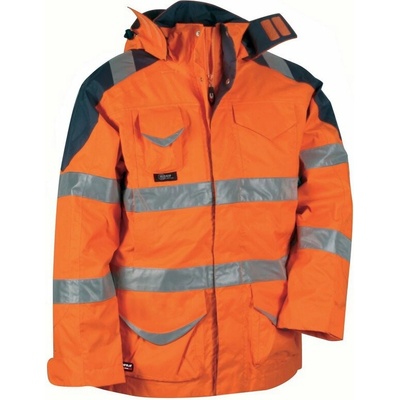 Cofra Protection reflexná zimná pracovná parka oranžová
