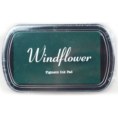 Windflower Razítkovací polštářek tmavě zelená