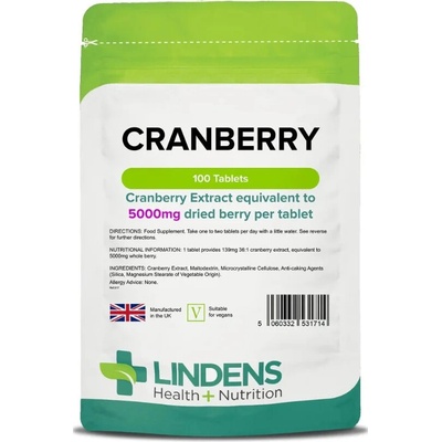 LINDENS Health + Nutrition Brusinkový džus extrakt 5000 mg 100 tablet
