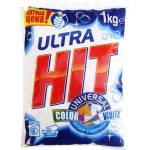 Ultra Hit Перилен препарат Ultra Hit, прах, универсален, за бяло и цветно пране, 1 kg