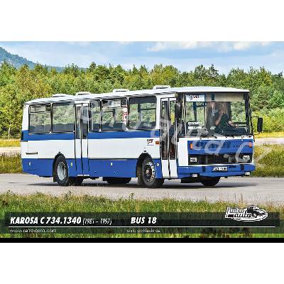Pohlednice BUS č. 18 - Karosa C 734.1340 (1981 – 1997)