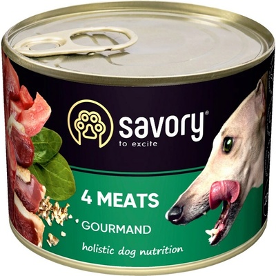 Savory Dog Adult 4 Meats 200 g
