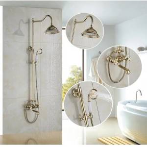 Inter Ceramic Душ система със смесител, пита, слушалка и шлаух 6113, Inter Ceramic (6113)