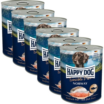 Happy Dog Лосос Пур Норвегия - 6 x 800 г / лосос