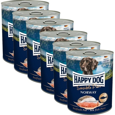 Happy Dog Лосос Пур Норвегия - 6 x 800 г / лосос