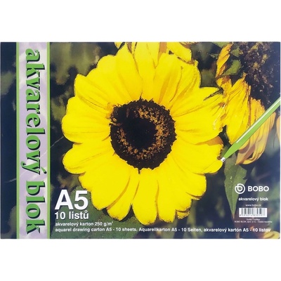 BOBO Watercolour Pad Скицник 10 A5 250 g (30597)
