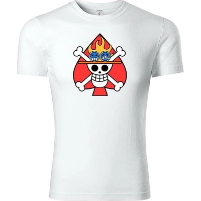 One Piece tričko Ace bílá