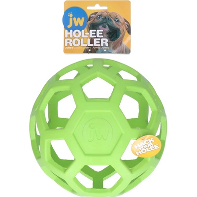 JW Pet Hol-EE Děrovaný míč Jumbo 18 cm zelená