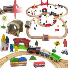 KINDERPLAY dřevěná dráha s vláčkem GS0010