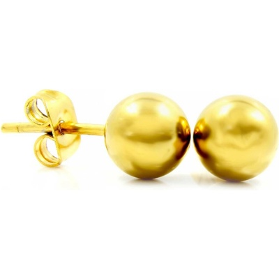 BRUNOshop.cz Náušnice KULIČKA gold 0,6 cm S0602