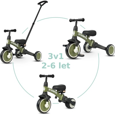 Qplay Stager 3v1 zelená