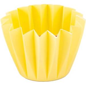 Citronella Фенер с двоен фитил от цитронела, пластмасов, жълт, 130x90 мм