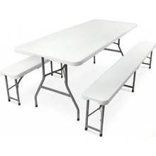 Crossheim C25032 Pivní set plastový skládací 180 cm bílá