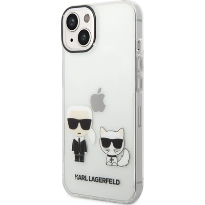 KARL LAGERFELD Гръб Karl Lagerfeld PC/TPU Ikonik Гръб Karl and Choupette Case за iPhone 14 Plus - Прозрачен (3666339093723)