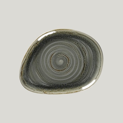 RAK Porcelain Spot talíř mělký 22 x 16,5 cm olivínový SPTFLFP22-12