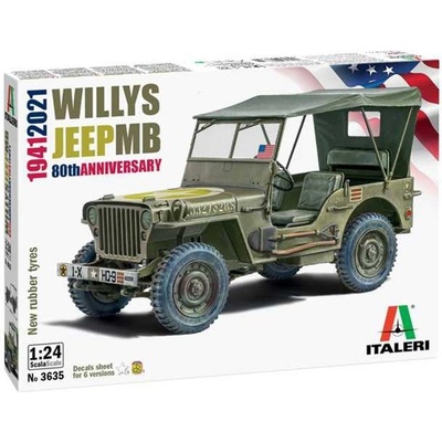 Italeri Willys Jeep MB Model Kit auto 3635 1:24