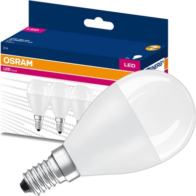 Osram 3PAK LED žiarovka E14 P45 7W 60W 806lm 4000K Neutral 200° VALUE