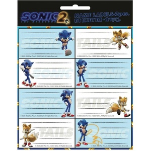  Етикети за тетрадки sonic - 16 броя (775-40046)