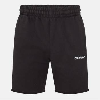 OFF WHITE Поларени къси панталони OFF WHITE Men's Fleece Shorts - Black/White