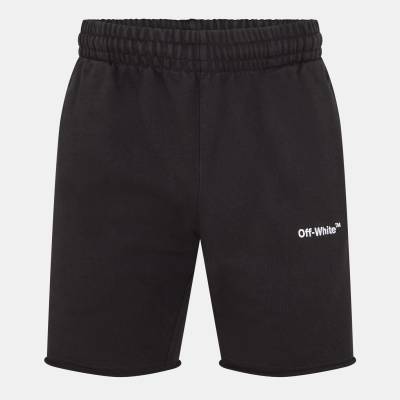 OFF WHITE Поларени къси панталони OFF WHITE Men's Fleece Shorts - Black/White