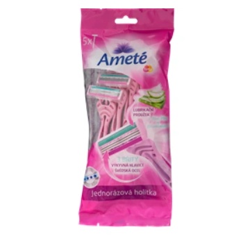Ameté Самобръсначки за еднократна употреба Ameté 5 бр. с 3 ножчета