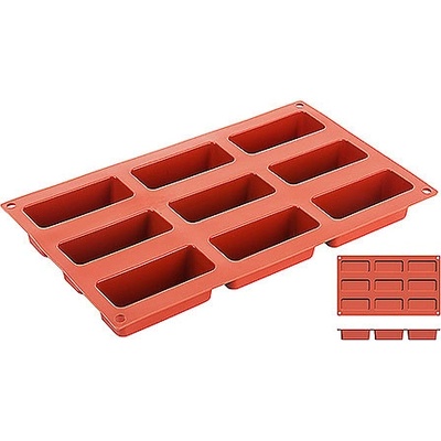 Contacto Silikonová forma kostky o rozměrech 85x35 mm 6645/085 terakotová
