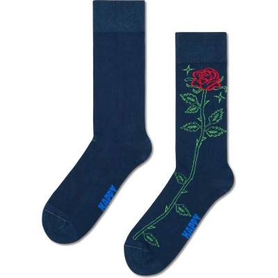 Чорапи Happy socks Rose natural dye crew socks - Blue (Navy)