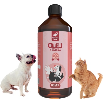 Atlantic Treat Lososový olej 100% 1000 ml