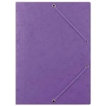 DONAU FOLDER WITH ELASTIC BAND A4 3-WING 390GSM PURPLE (8643080-23PL)