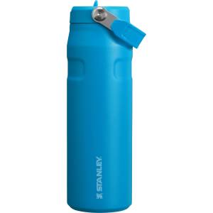 STANLEY 1913 Flip Straw Drinking Bottle with Straw 0.7L - Thermal Mug Cools for 12 Hours - Ice Cold for 3 Days - BPA Free - Leakproof - For Drink Holders - Dishwasher Safe - Azure - 100000108306 (10-11283-177
