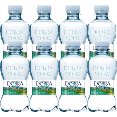 Dobrá voda jemně perlivá 8 x 250 ml