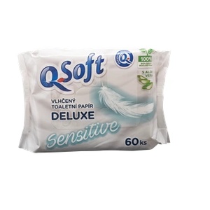 Q Soft Тоалетна хартия Q Soft Sensitive Deluxe 60 бр