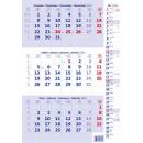 Kalendáre Tříměsíční modrý s poznámkami nástěnný Helma 2026