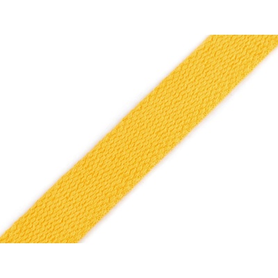 Prima-obchod Bavlněný popruh šíře 20 mm, barva 4 hořčicová