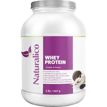 Naturalico Whey Protein, бисквитки със сметана, 907 g, Naturalico